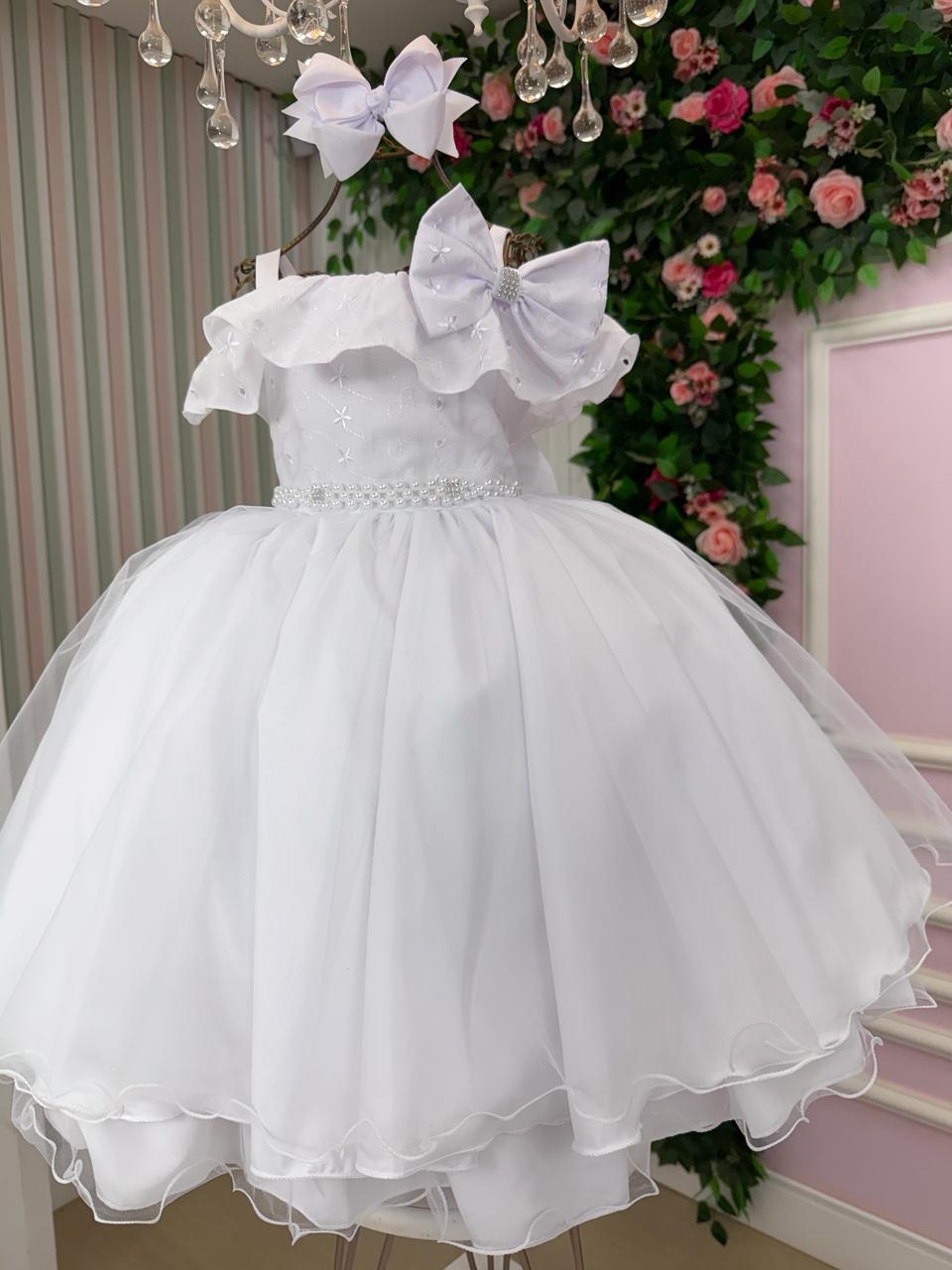 Vestido Bella Child Martina Branco (VESTBLLCHMTNBRC)