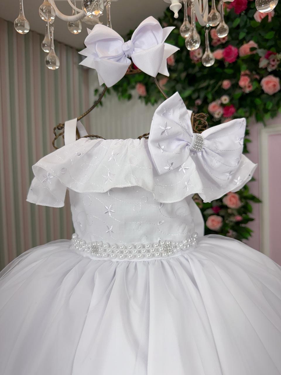 Vestido Bella Child Martina Branco (VESTBLLCHMTNBRC)