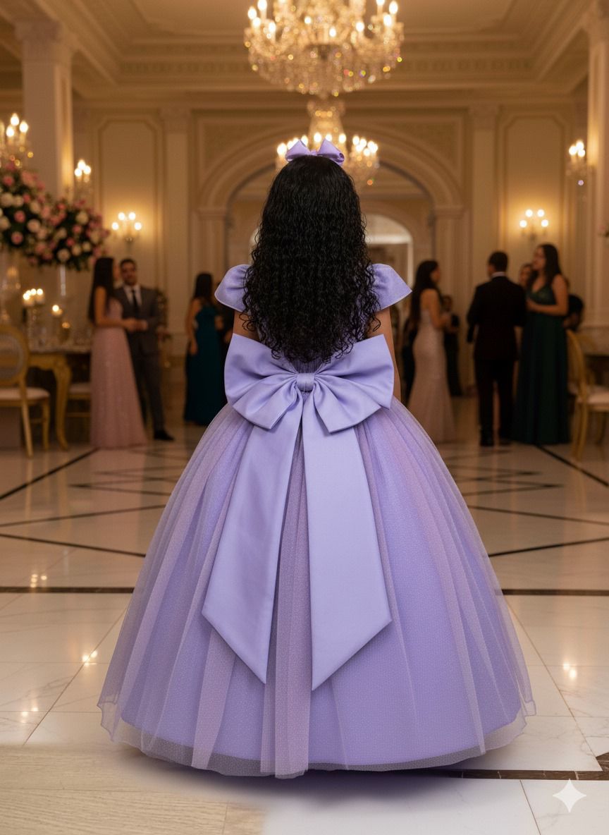 Vestido Marie Longo Heloisa Lilas (VESTMRELNGHLISLLAS)