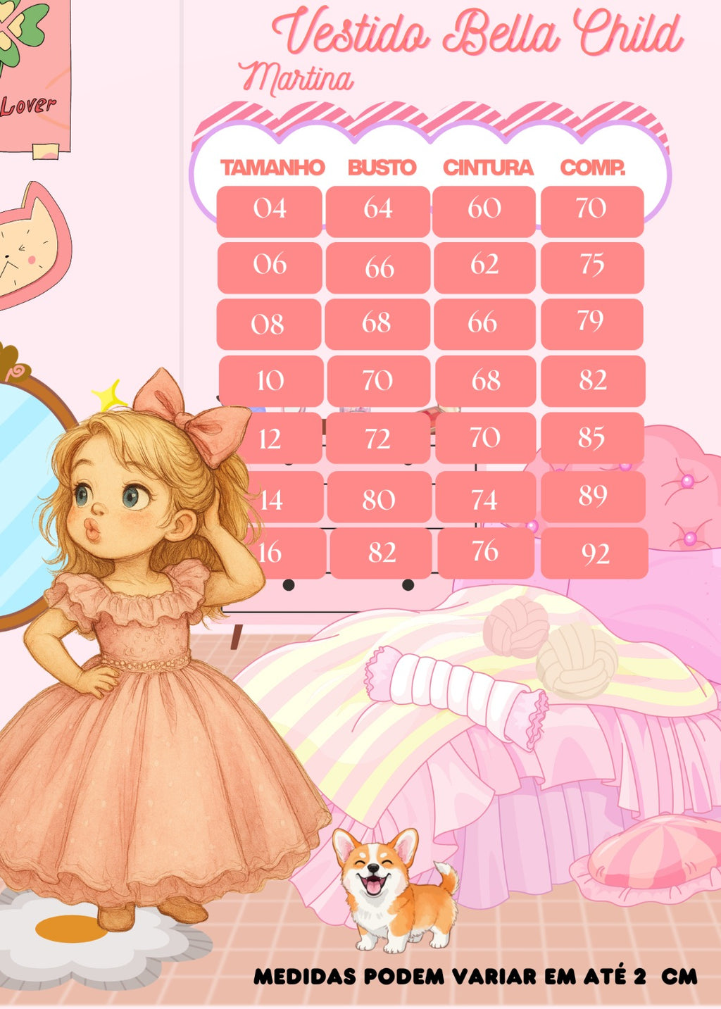 Vestido Bella Child Martina Rosa Bebe (VESTBLLCHMTNRSBB)