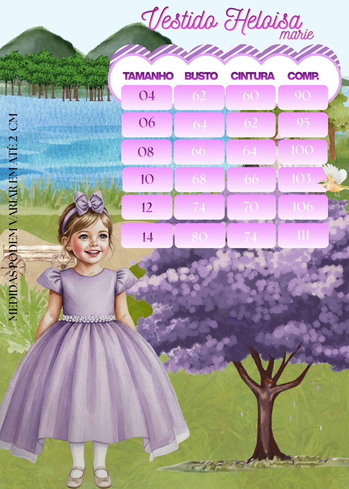 Vestido Marie Longo Heloisa Rosa Bebe (VESTMRIELGNHLIRSBB)