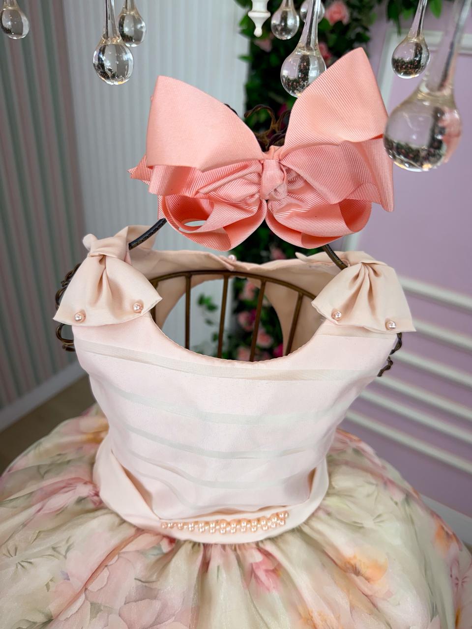 Vestido Mini Miss Luara Florido Pessego (VESTMNMSLRFLPSS)