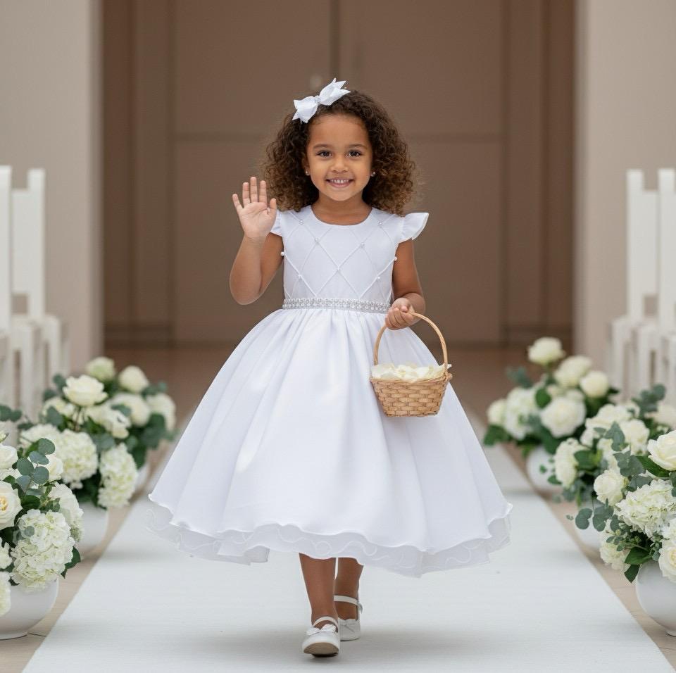 Vestido Ysa Kids Francine Branco - Festa Daminha Formatura Batizado