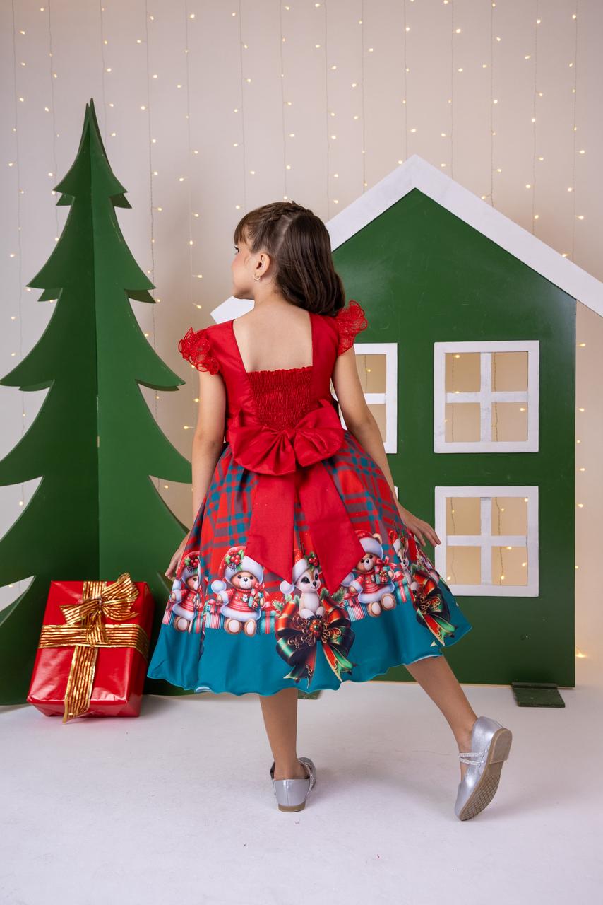 Vestido Marie Alegria do Noel Vermelho - Natal (VESTMREALEGRADNEL)