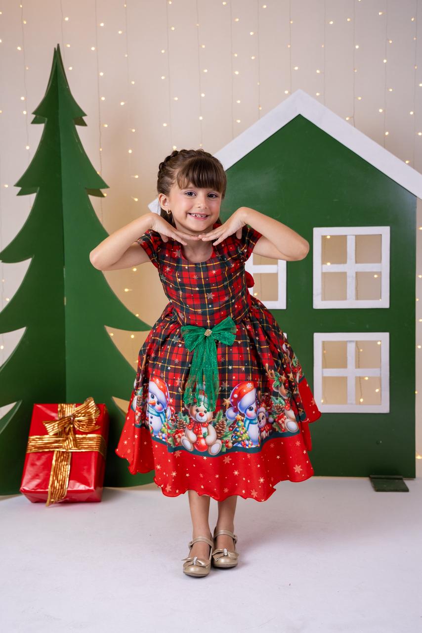 Vestido Marie Magia De Natal Vermelho (VESTMREDNTLVERM)