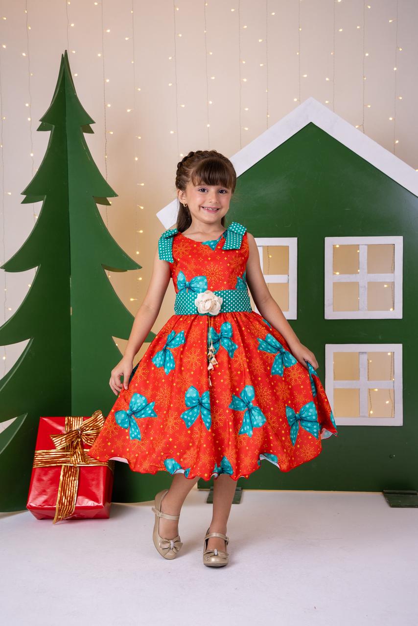 Vestido Marie Alegria de Natal Vermelho (VESTMRIEDNTLVERM)