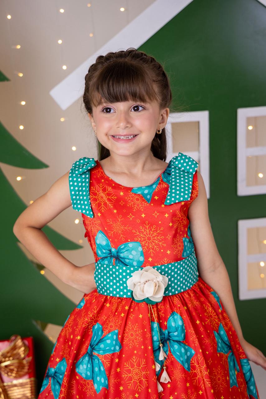 Vestido Marie Alegria de Natal Vermelho (VESTMRIEDNTLVERM)
