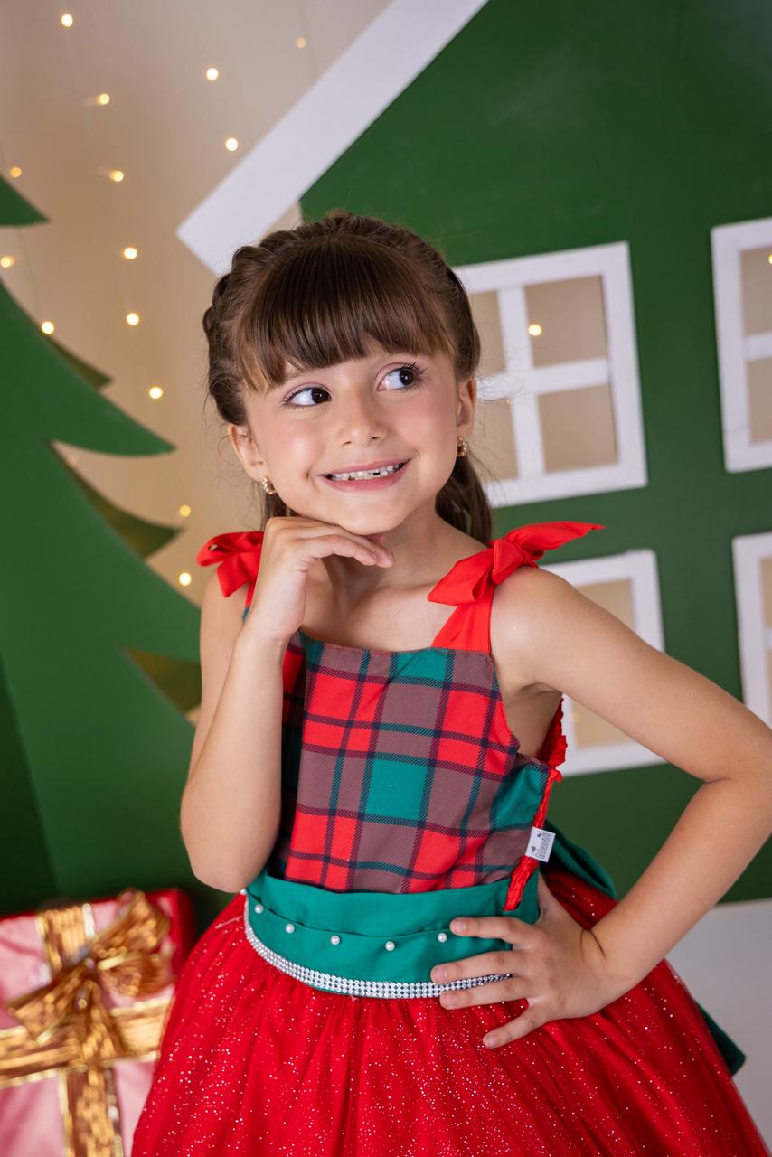 Vestido Marie Aurora Natalino Vermelho - Natal (VESTMRENTLNAUROVERMNTL)