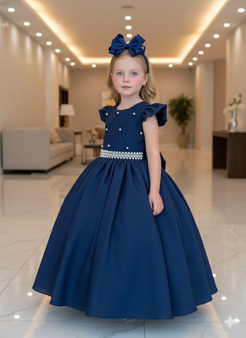 Vestido Ysa Kids Ariane Longo Azul Marinho (VESTYSAKIARILOAZUMAR)