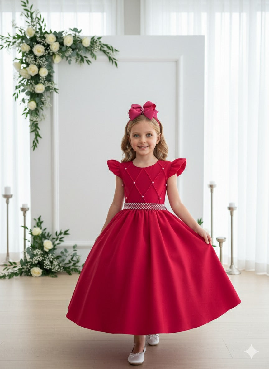 Vestido Ysa Kids Ariane Longo Pink (VESYSAKIDARILOPINK)