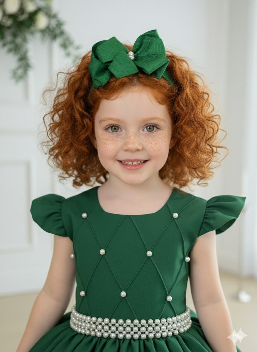 Vestido Ysa Kids Ariane Longo Verde Esmeralda (VESTYSKDIARNLGVRDEMRD)