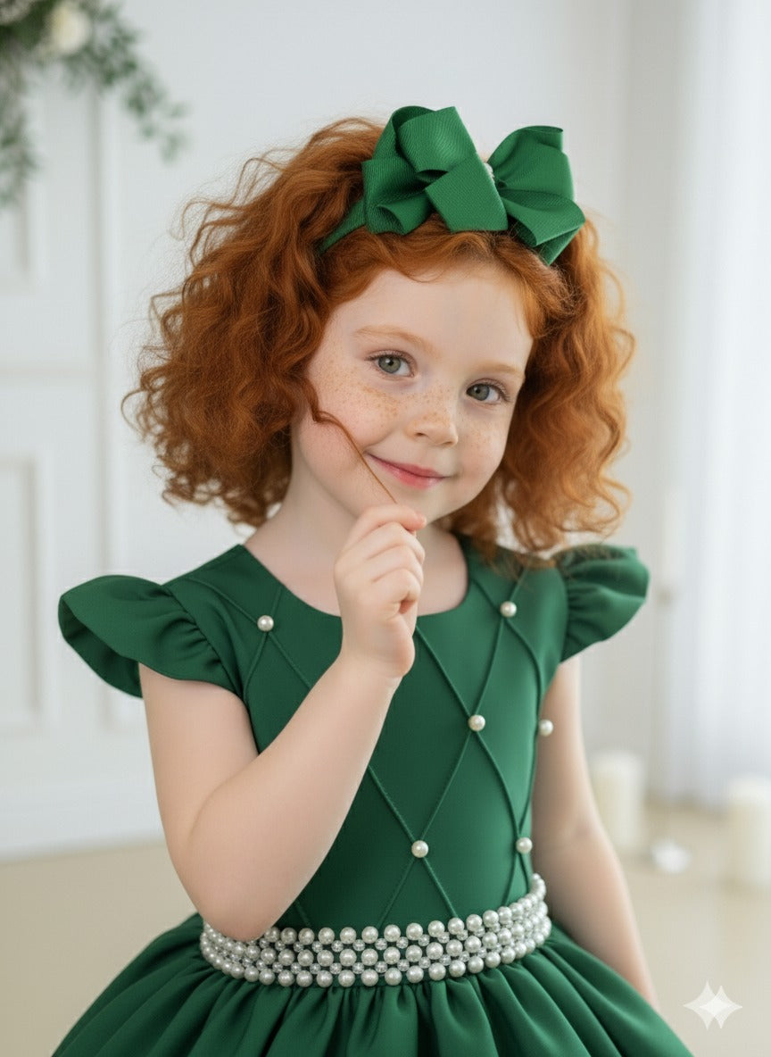 Vestido Ysa Kids Ariane Longo Verde Esmeralda (VESTYSKDIARNLGVRDEMRD)