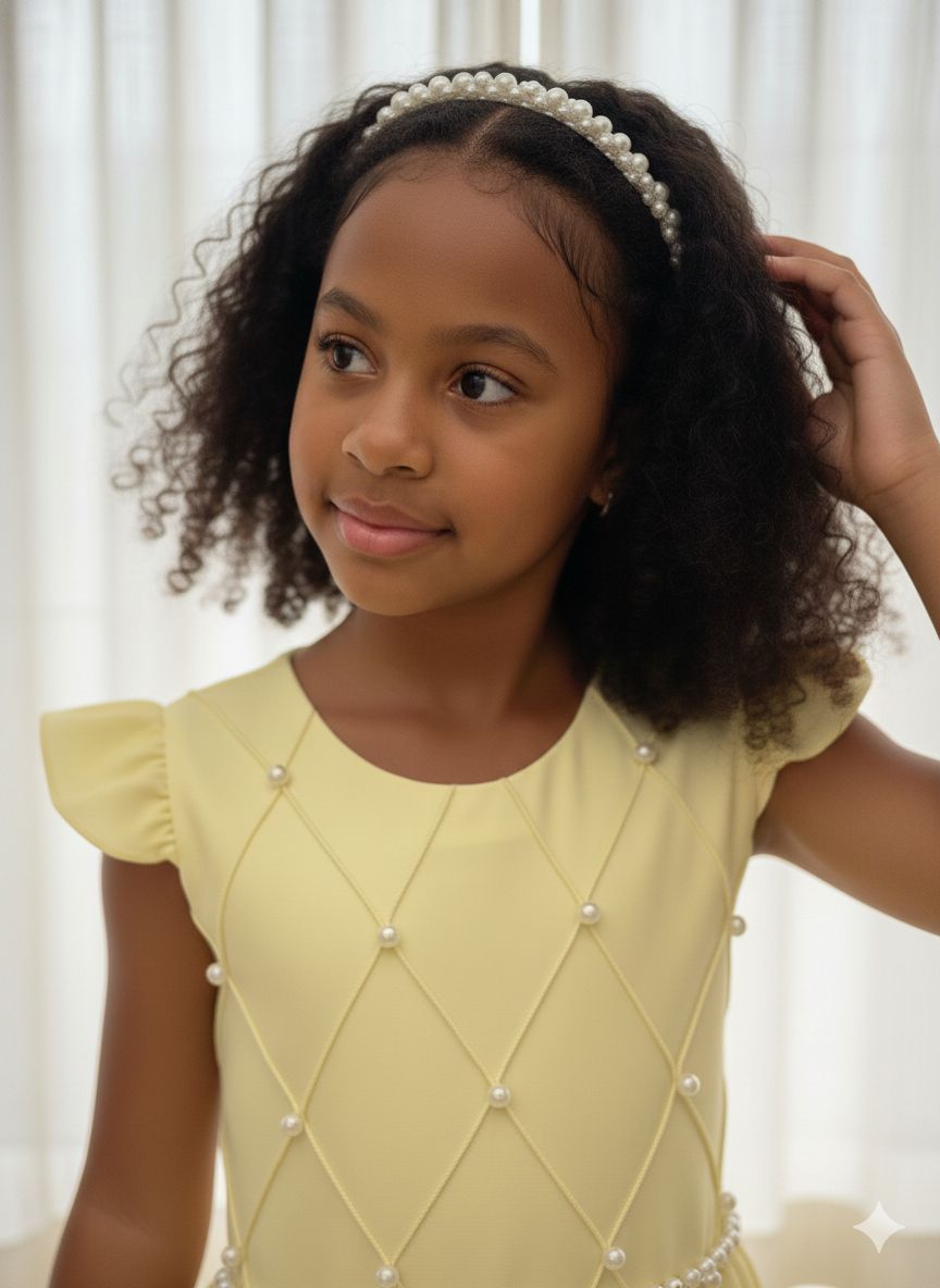 Vestido Ysa Kids Ariane Longo Amarelo (VESTYSAKIARILONAMOU)