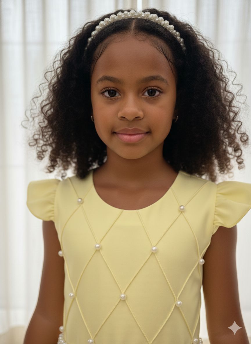 Vestido Ysa Kids Ariane Longo Amarelo (VESTYSAKIARILONAMOU)