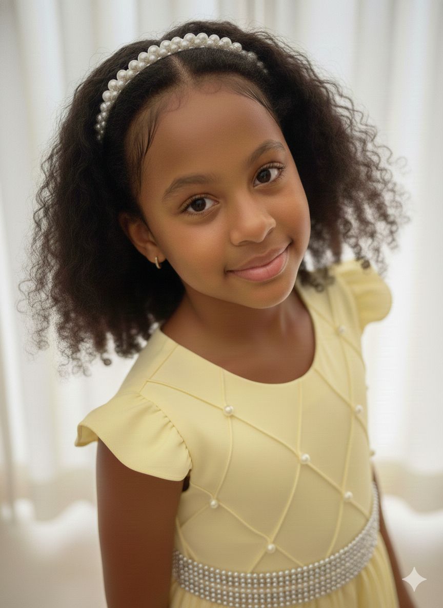 Vestido Ysa Kids Ariane Longo Amarelo (VESTYSAKIARILONAMOU)