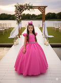 Vestido Ysa Kids Ariane Longo Rosa Chiclete (VESYSAKIDARLONROCH)
