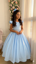 Vestido Ysa Kids Ariane Longo Azul bebê (VESTYSAKIDARILONAZBB)