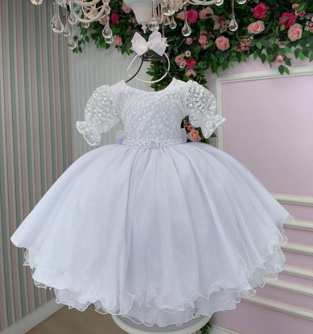 Vestido Bella Child Laize Branco (VESTBELLCLDLOIZEBRNCO)