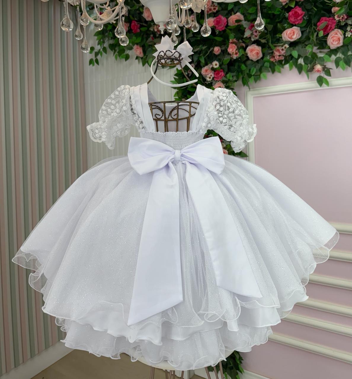 Vestido Bella Child Laize Branco (VESTBELLCLDLOIZEBRNCO)