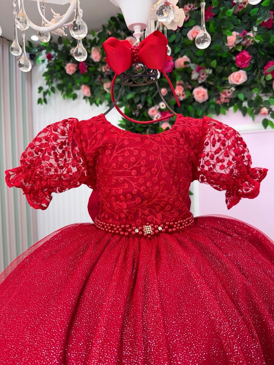 Vestido Bella Child Laize Vermelho Modelo 2 (VESTBLLCHLLAZVRMDLO)