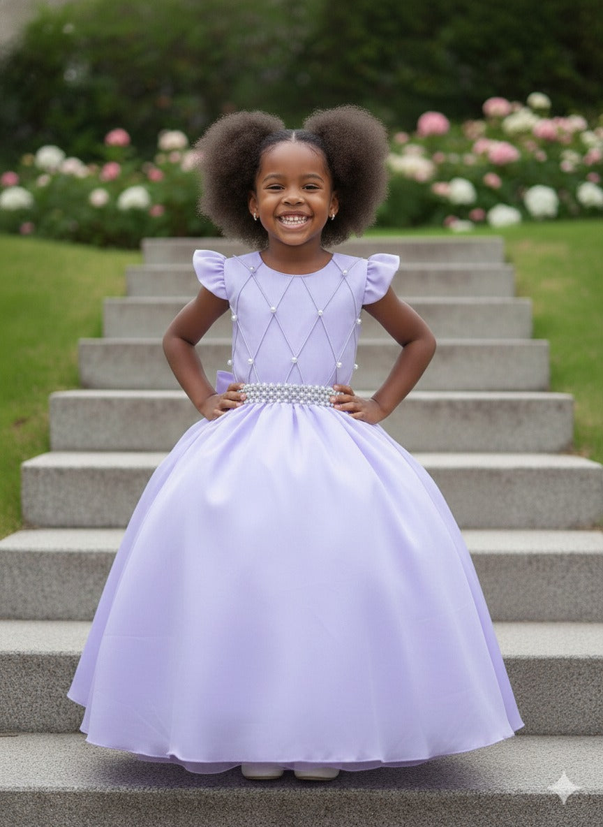 Vestido Ysa Kids Ariane Longo Lavanda (VESTYSKDSARNLNGRX)