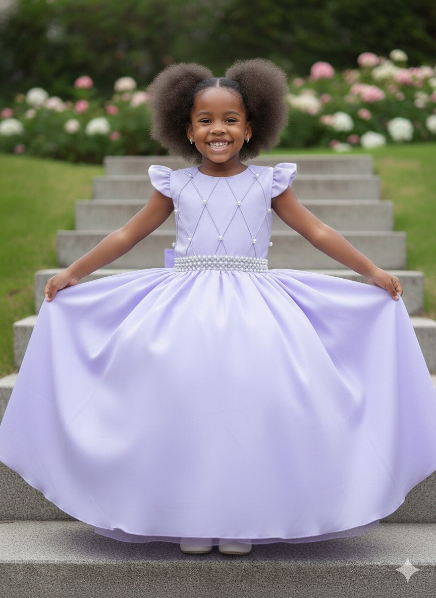 Vestido Ysa Kids Ariane Longo Lavanda (VESTYSKDSARNLNGRX)