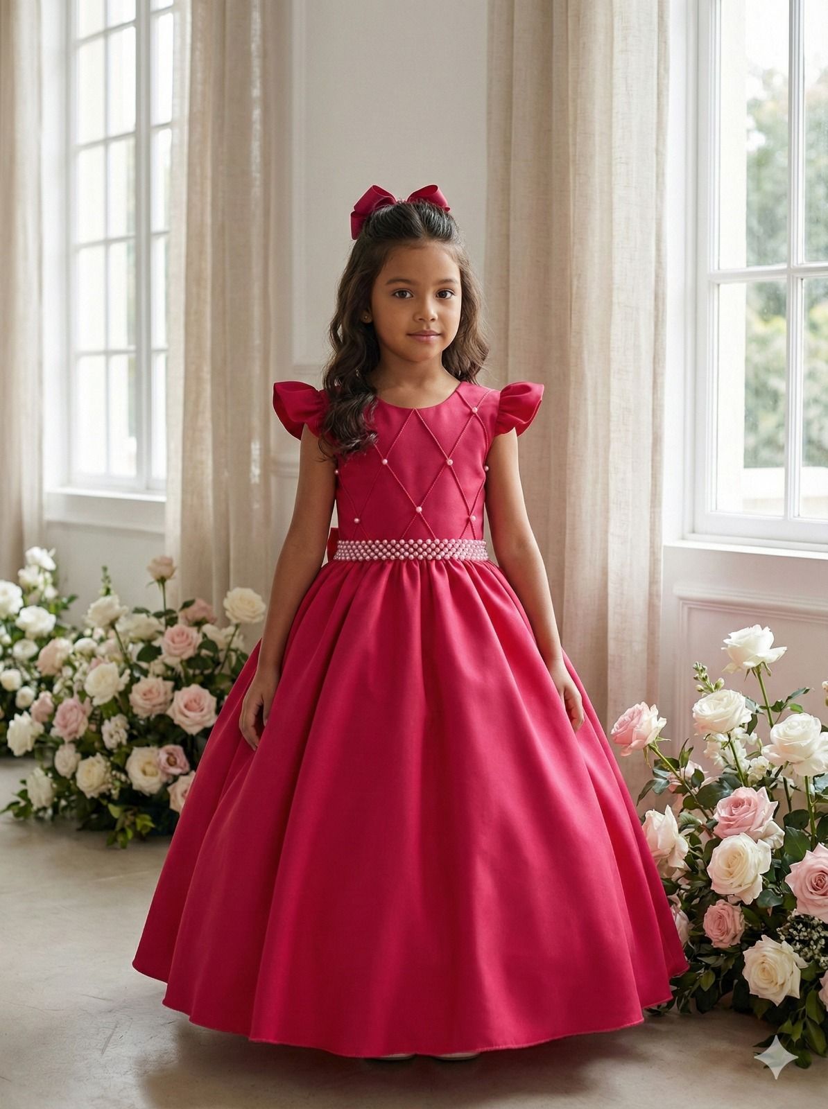 Vestido Ysa Kids Ariane Longo Pink (VESYSAKIDARILOPINK)
