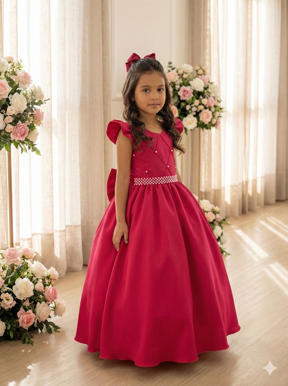 Vestido Ysa Kids Ariane Longo Pink (VESYSAKIDARILOPINK)