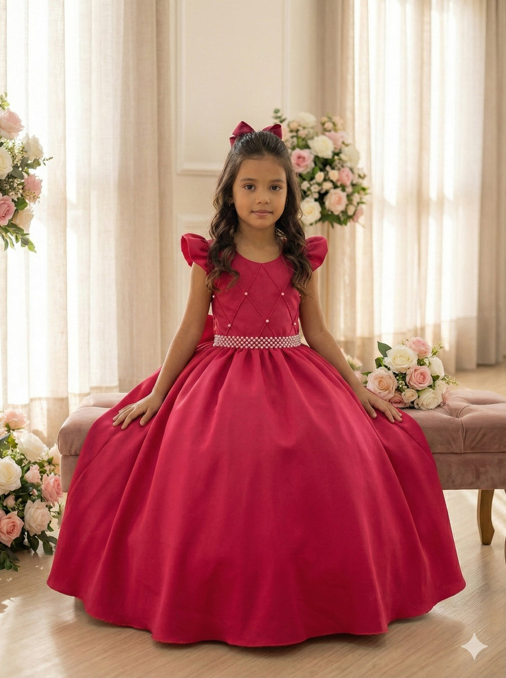 Vestido Ysa Kids Ariane Longo Pink (VESYSAKIDARILOPINK)