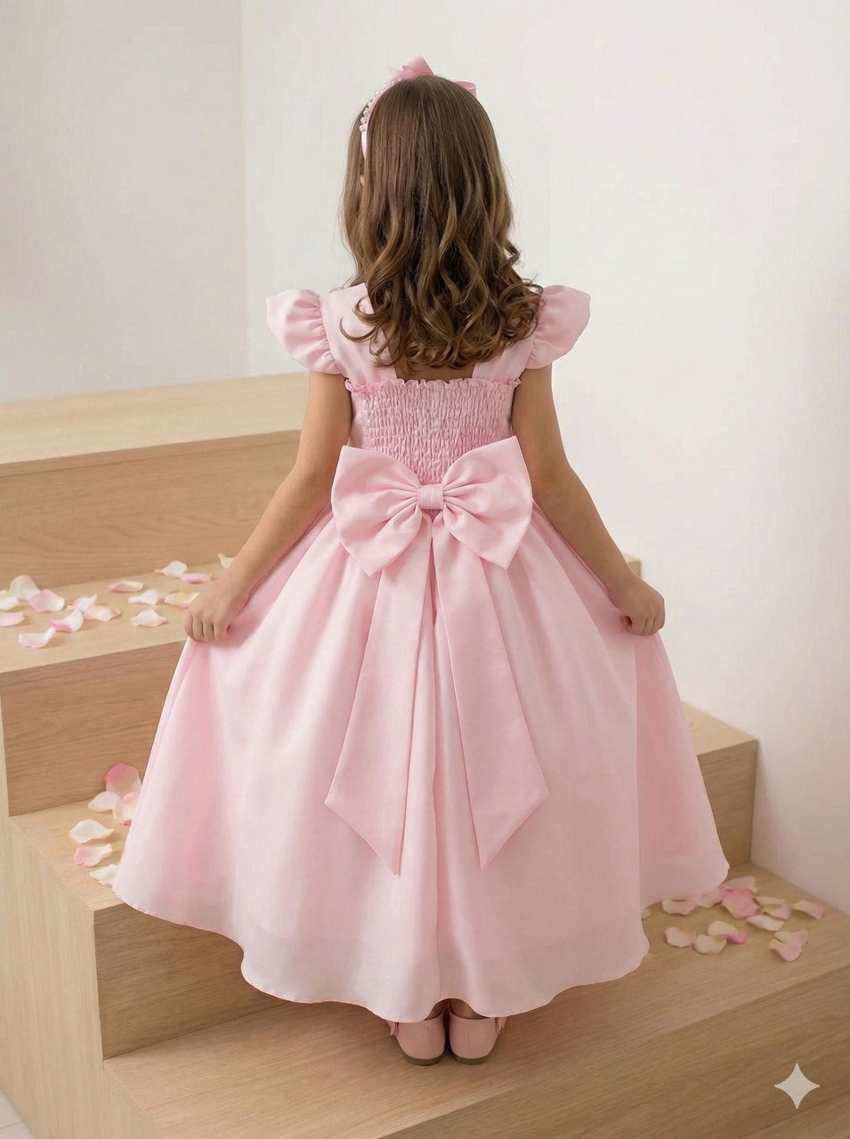 Vestido Ysa Kids Ariane Longo Rosa Bebe (VESTYSKIDARNLNGRSBB)