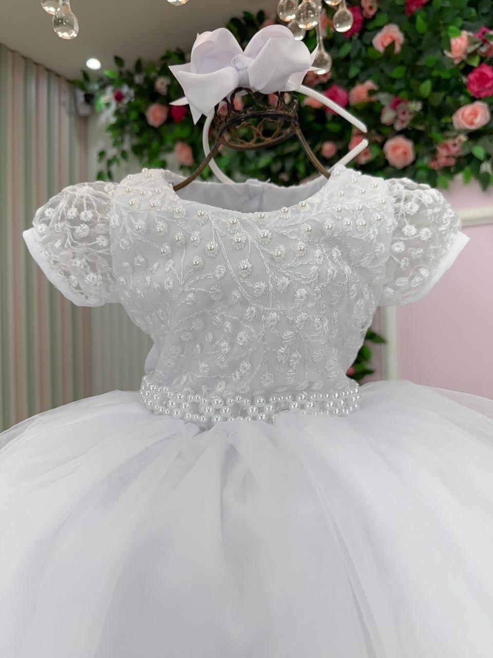Vestido Bella Child Lavínia Branco (VESTLAVBELLACHILBR)