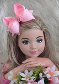 Laço Belli Bico de Pato Rosa Bebe Miolo de Perolas (LCBLLRSBBMOLPRL)