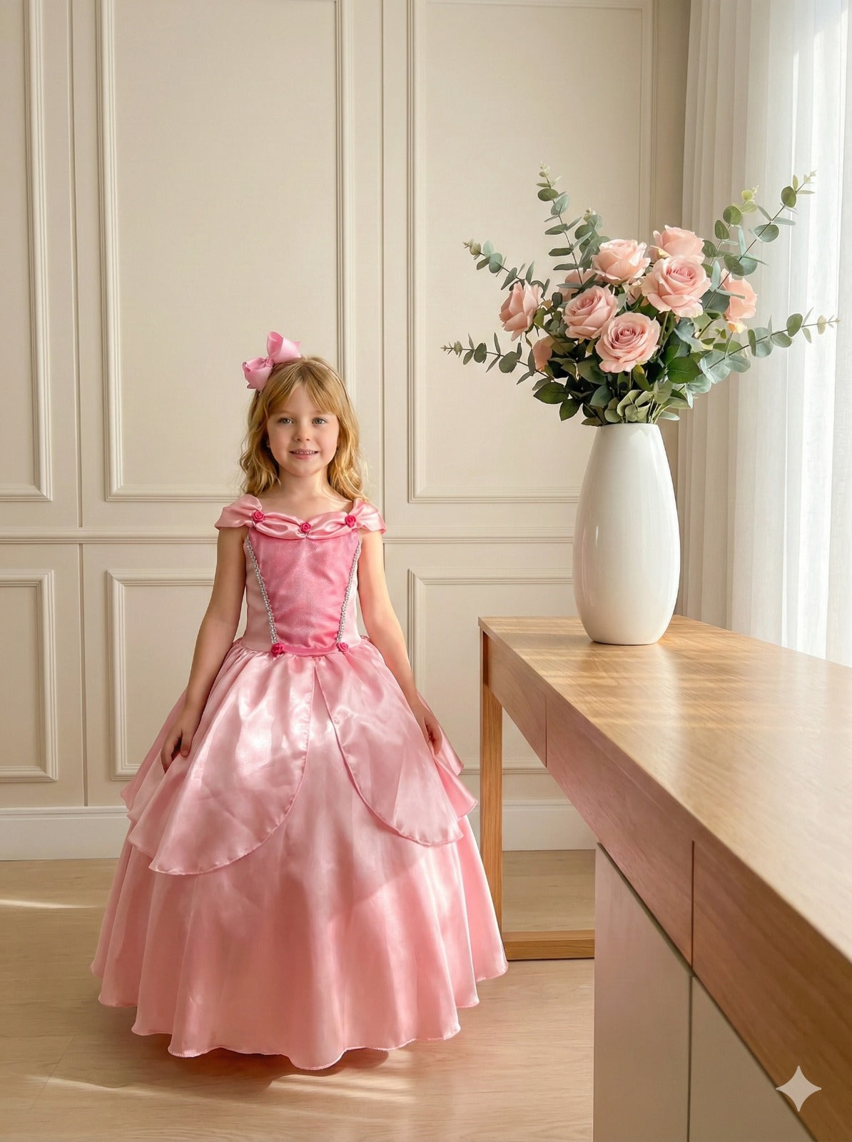 Fantasia Princesa Belli Longa Princesa Rosa (FANTPRNBEADOAUR)