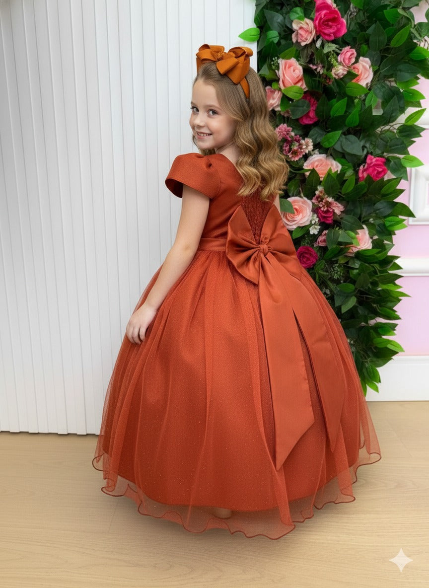 Vestido Marie Longo Heloisa Terracota (VESTMRELONGHLISATRCT)