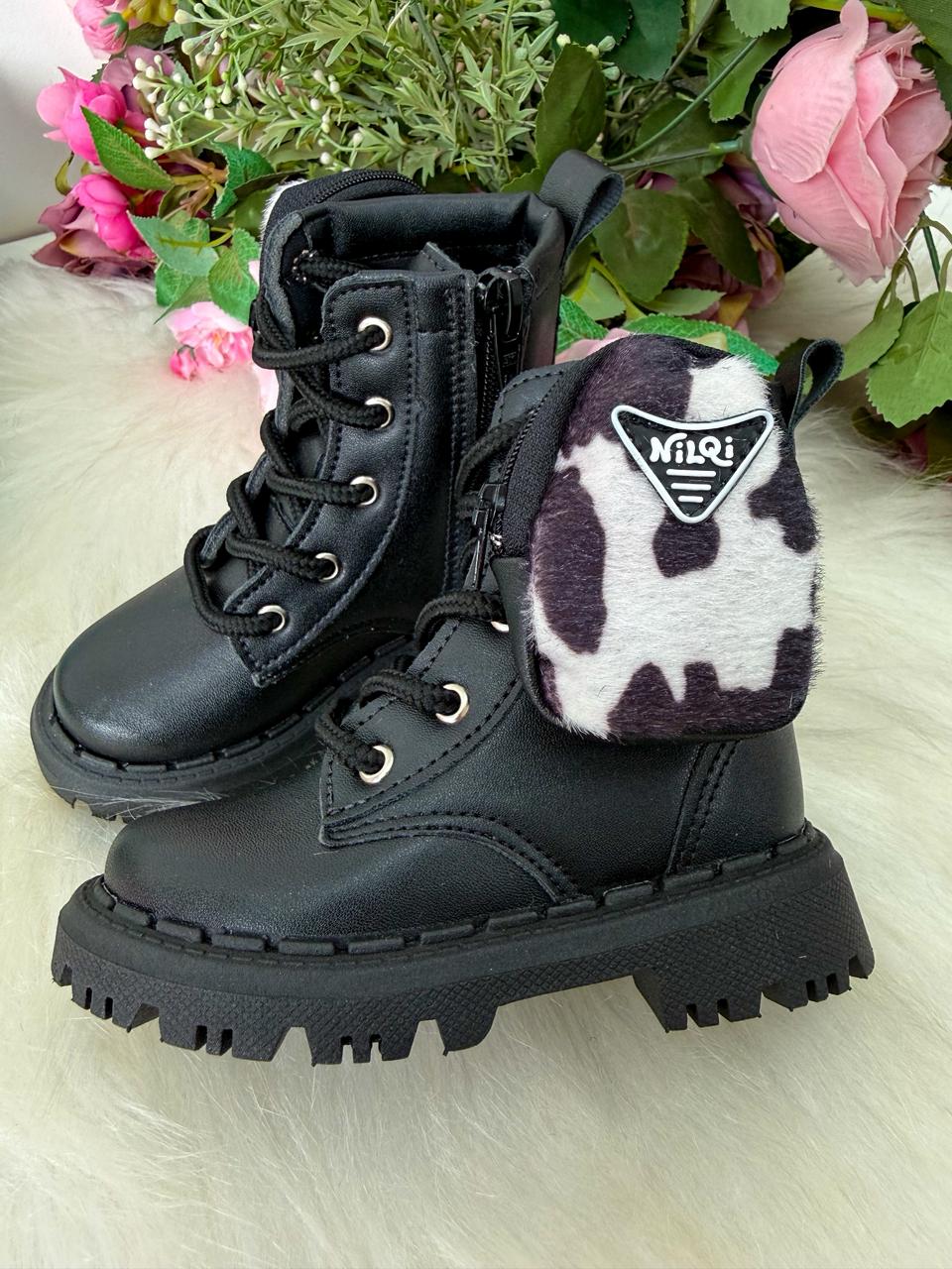 Bota\Coturno Nilqi Mimosa Preto (BTCTNNLQMISMPR)