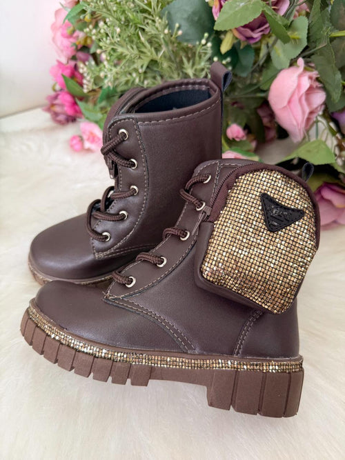 Bota/Coturno Nilqi Malu Bolsinha Cano Baixo Marrom-Café (BTNLQMLUBSINCNBXMARRCF)