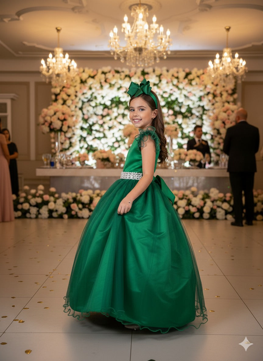 Vestido Marie Longo Amanda Verde Bandeira (VESTMRLNGAMNVRDBND)