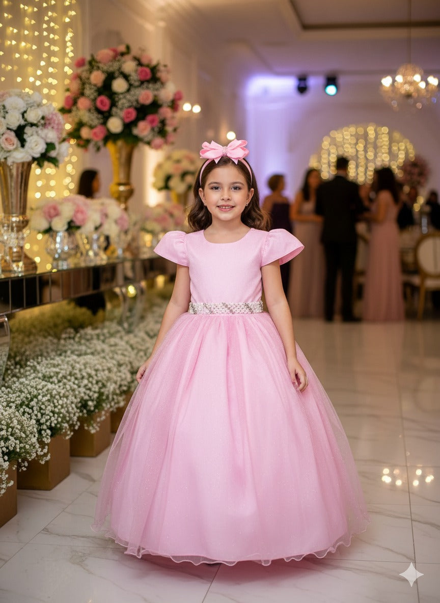 Vestido Marie Longo Heloisa Rosa Bebe (VESTMRIELGNHLIRSBB)