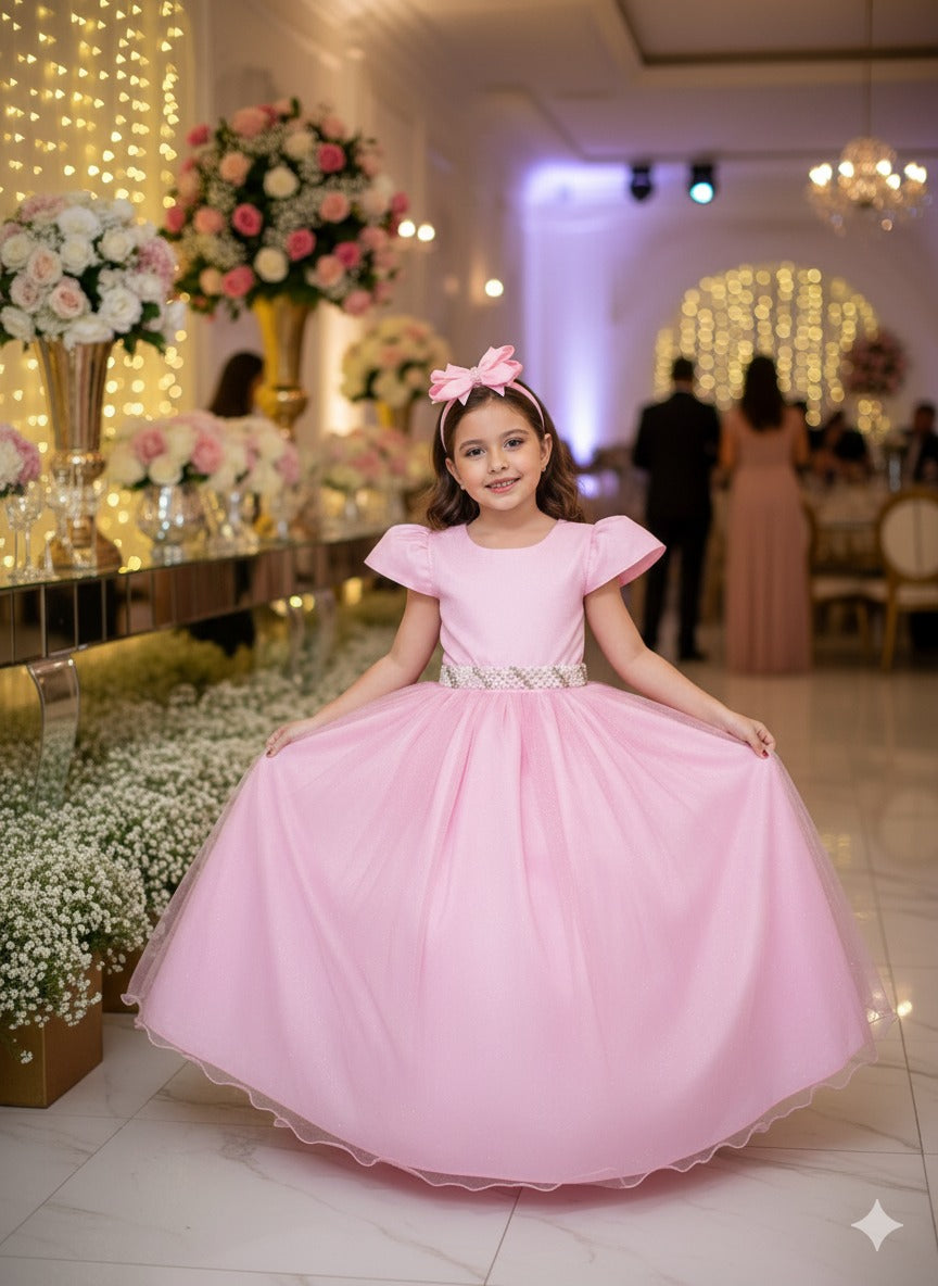 Vestido Marie Longo Heloisa Rosa Bebe (VESTMRIELGNHLIRSBB)