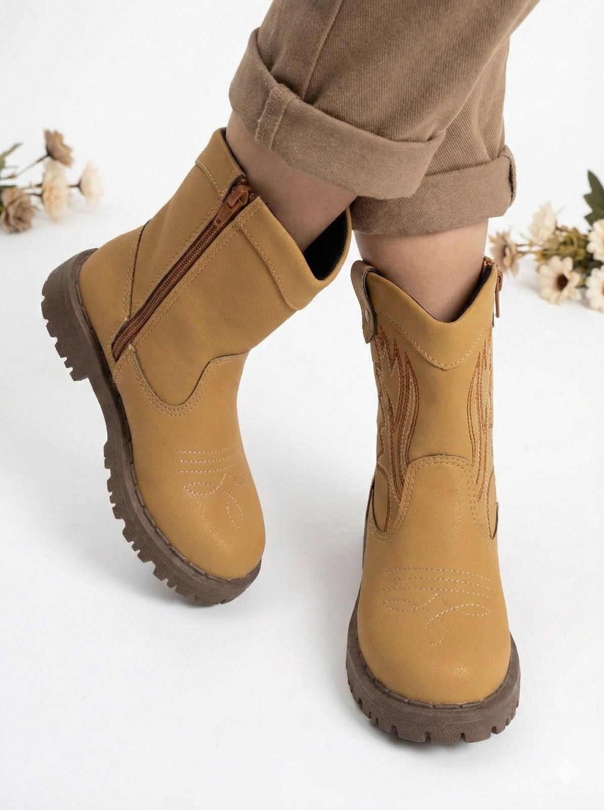 Bota Texana Masculina Nilqi Country Mostarda (BTTXNNLQALXMRRM)
