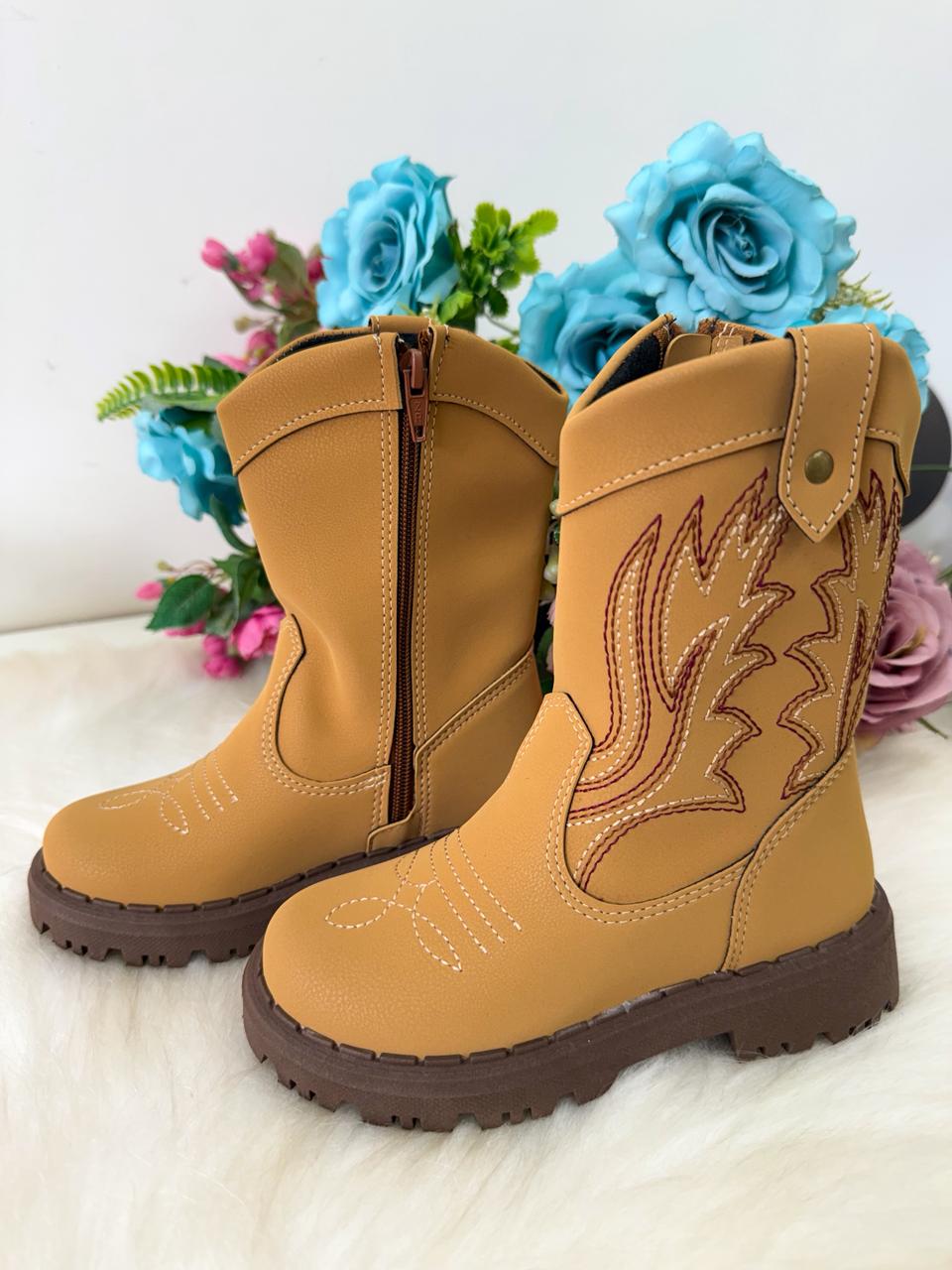 Bota Texana Masculina Nilqi Country Mostarda (BTTXNNLQALXMRRM)