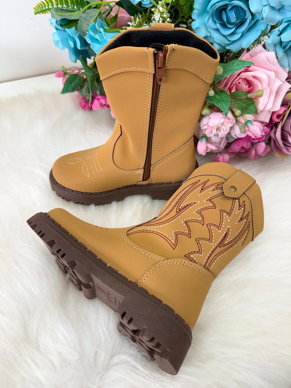 Bota Texana Masculina Nilqi Country Mostarda (BTTXNNLQALXMRRM)