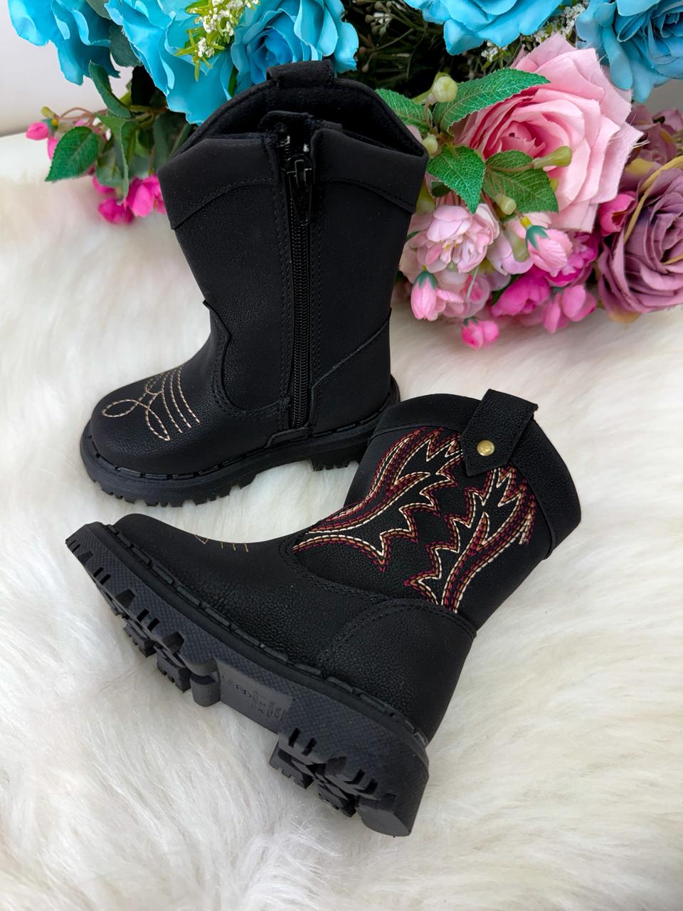 Bota Texana Masculina Nilqi Country Preto (BTTXNNLQALXPRT)