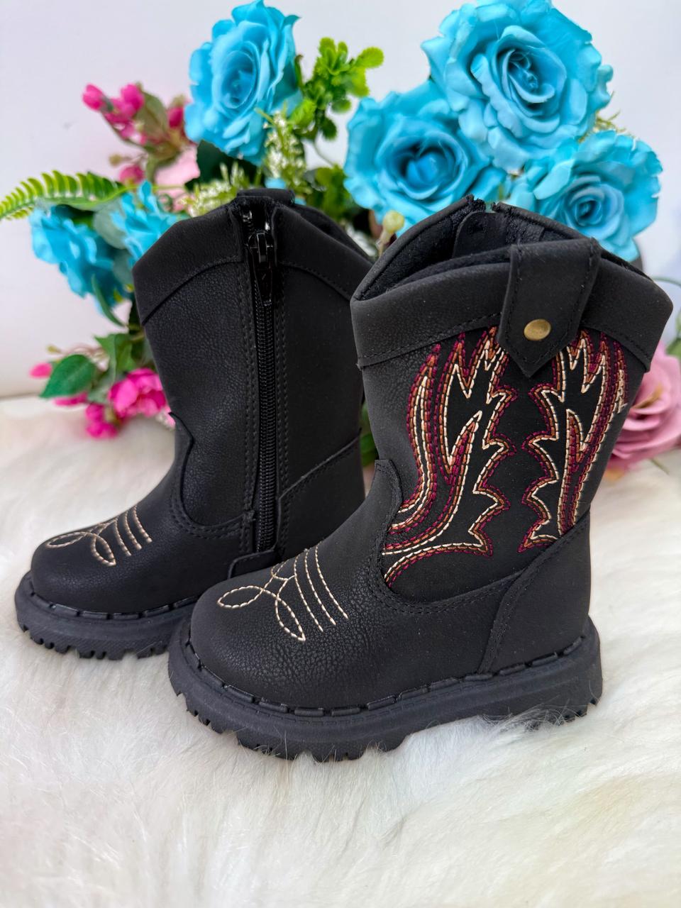 Bota Texana Masculina Nilqi Country Preto (BTTXNNLQALXPRT)