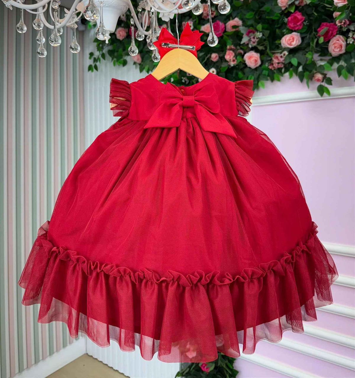 Vestido Vila Lele Jardim das Borboletas Baby Liz (VESTVLJDBORLIZ)