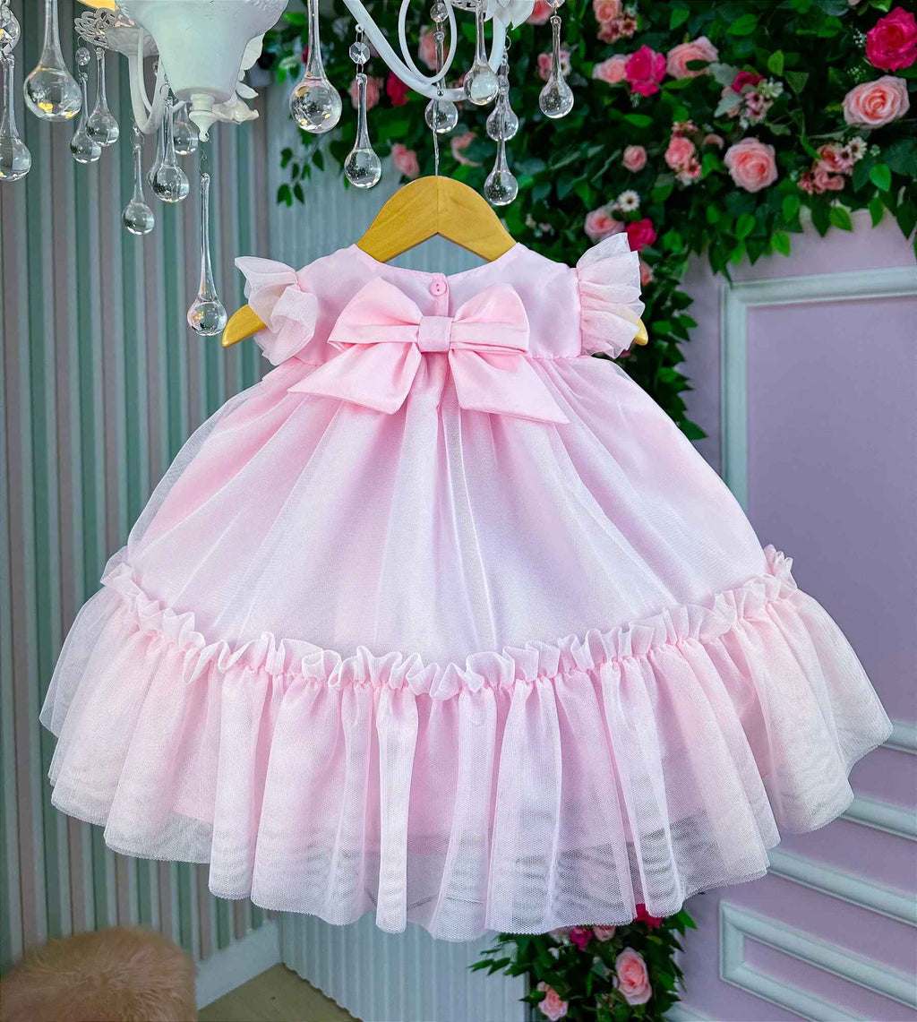 Vestido Vila Lele Jardim das Borboletas Baby Liz (VESTVLJDBORLIZ)