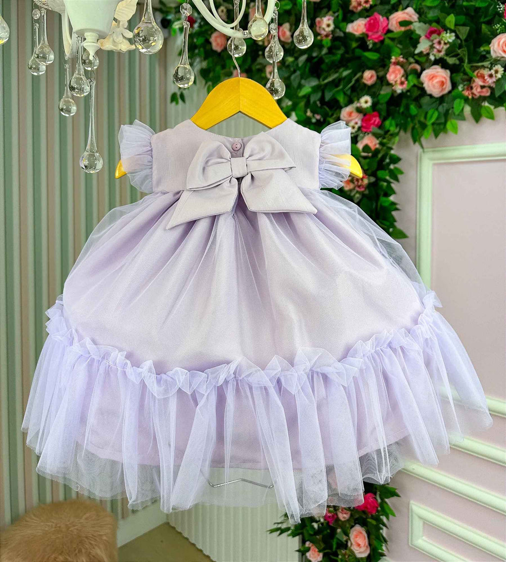 Vestido Vila Lele Jardim das Borboletas Baby Liz (VESTVLJDBORLIZ)