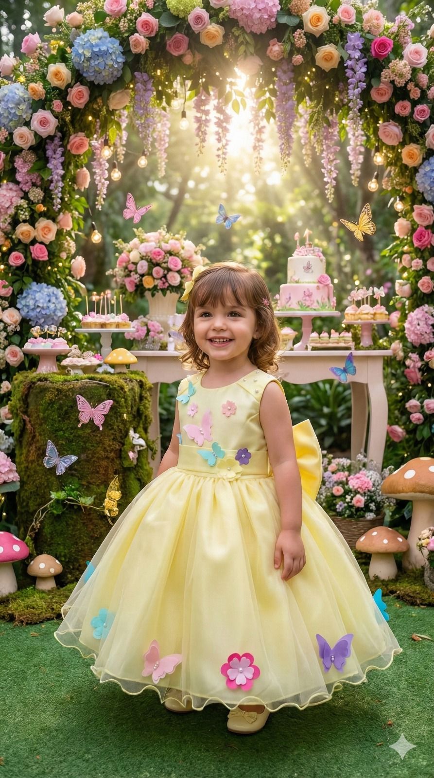 Vestido Princesa Belli Anabel Jardim Encantado Amarelo (VESTPRINCSBLLJDENCNTDAMREL)