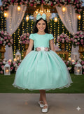Vestido Juvenil Vila Lele Luiza Verde Menta (VESTJVLVLELELIZAVRDMNTA)