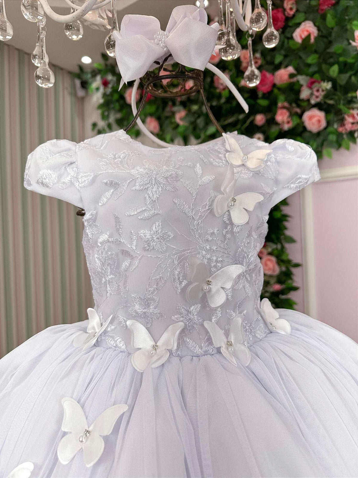Vestido Juvenil - Midi Vila Lele Sabrina Daminha/Florista (VESSBDAMFLOR)